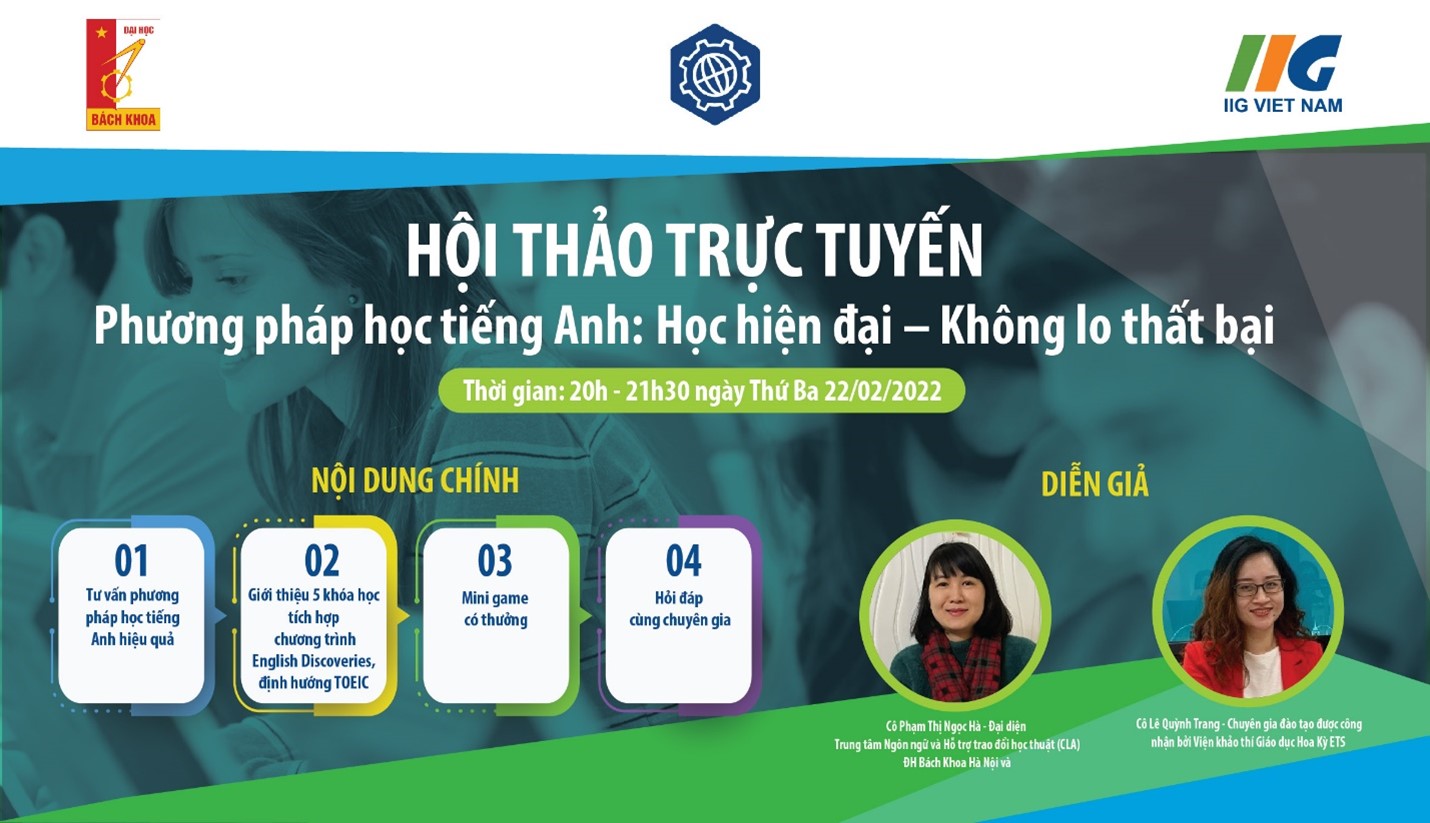Hội thảo “Phương pháp học tiếng Anh: Học hiện đại – Không lo thất bại”